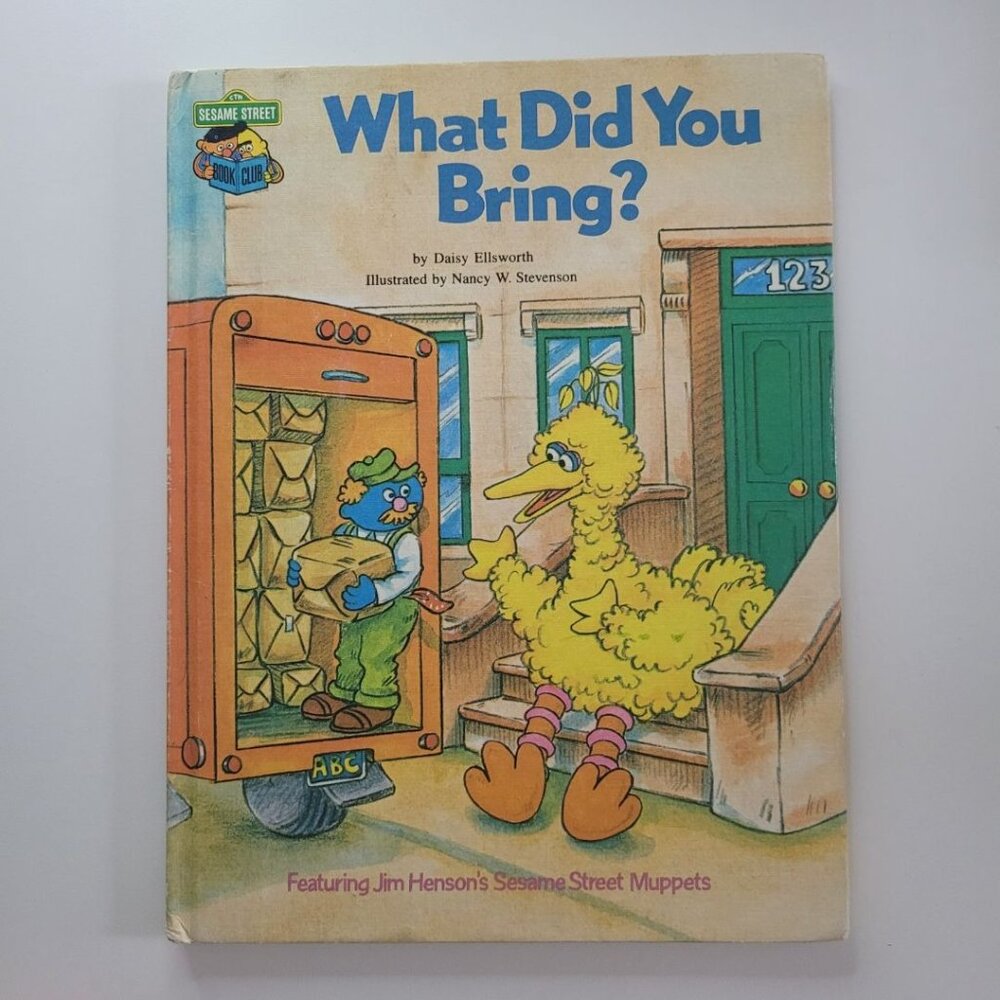 Sesame Street What Did You Bring Book‎ Vintage 1981 Muppet Jim Henson Big Bird